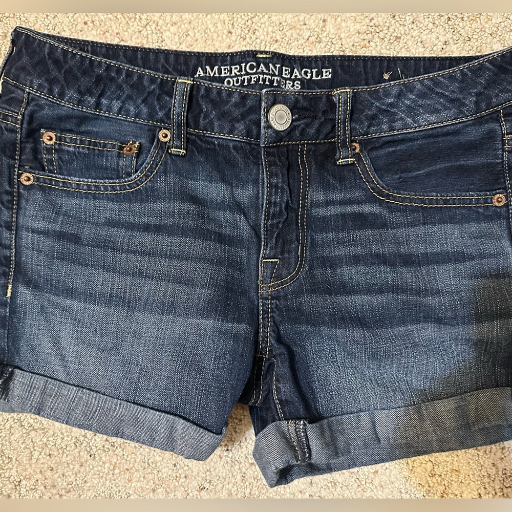 American Eagle Outfitters Dark Blue Jean Shorts
